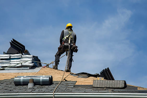 Professional Roofing technician working in Albion, PA